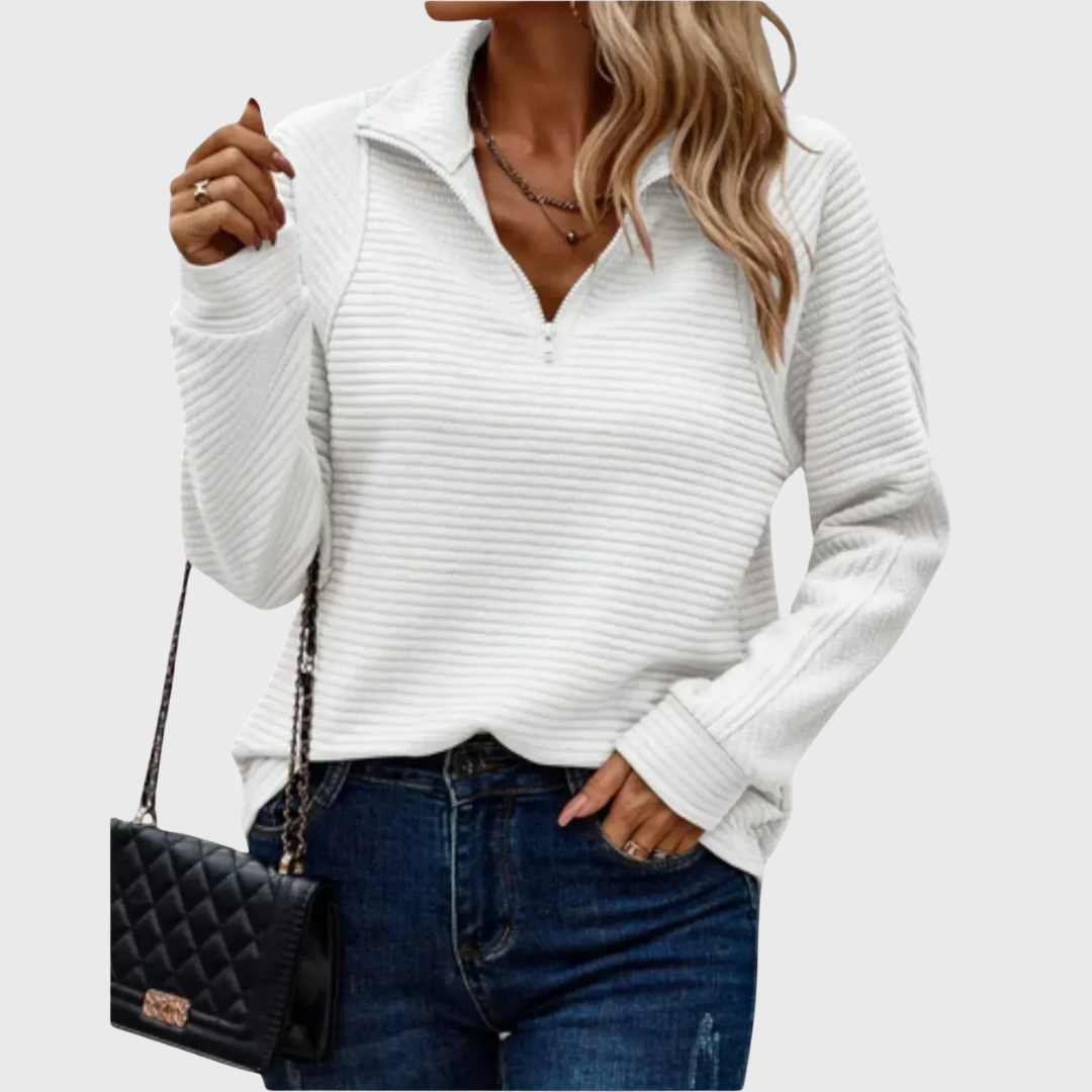 Aistė™ – Išskirtinis half-zip megztinis