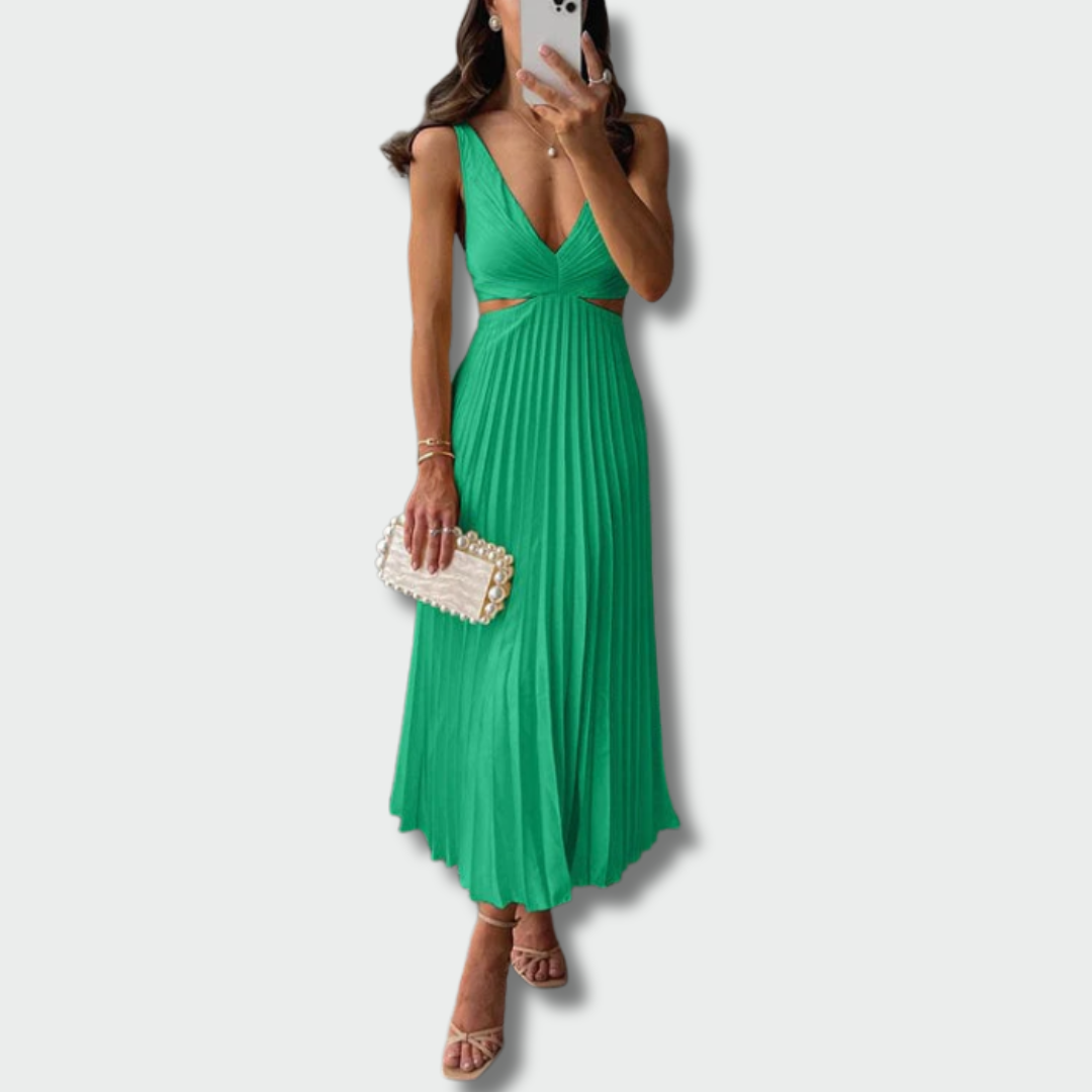 Živilė™ – Elegantiška Rudeninė Midi Suknelė
