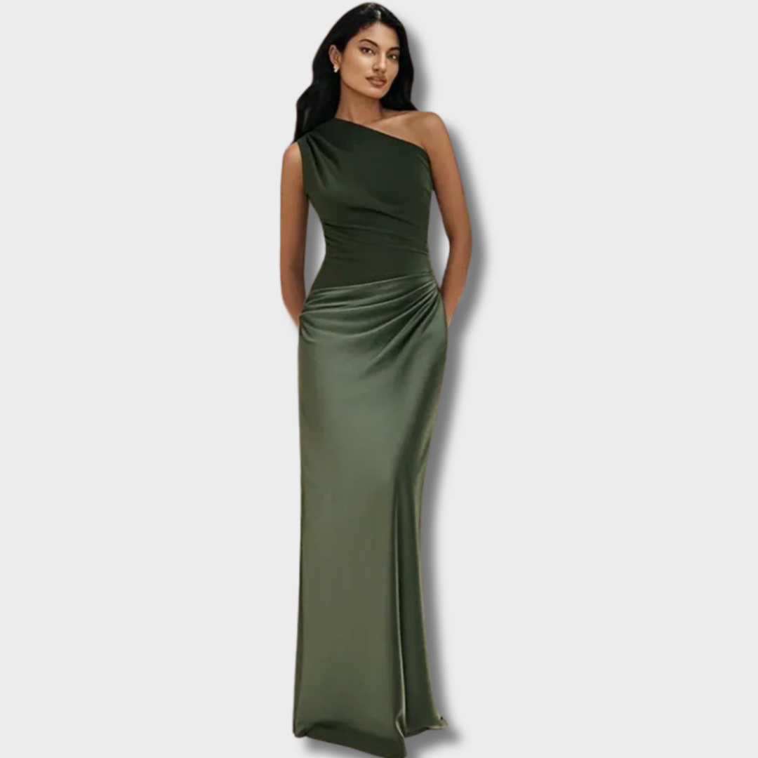 Karolina™ – Elegantiška Satino Suknelė