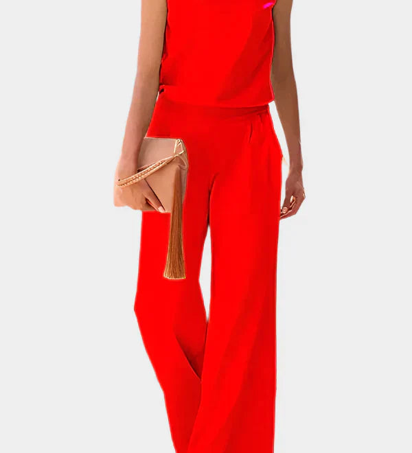 Moteriška Be Rankovių Jumpsuit